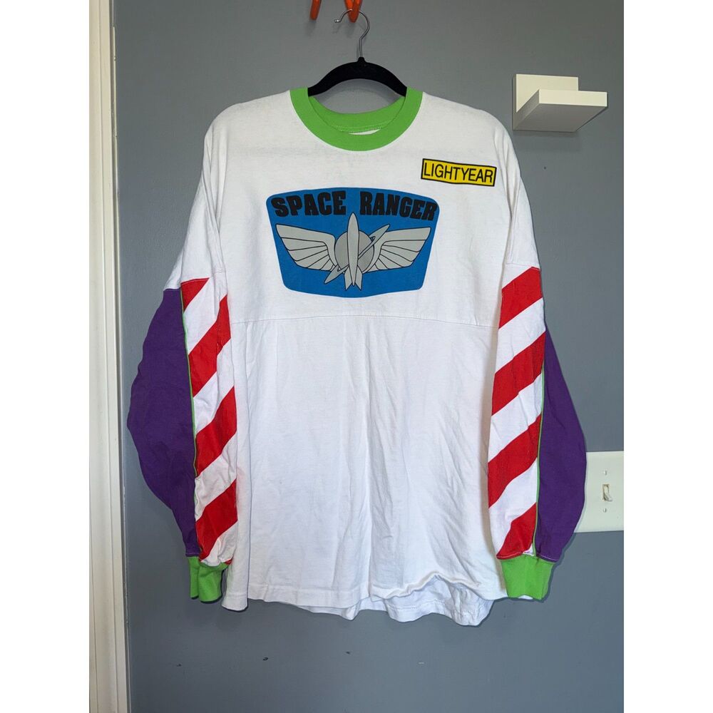 Disney Buzz Lightyear Space Ranger Spirit Jersey | Size Large | Pixar Puff Print